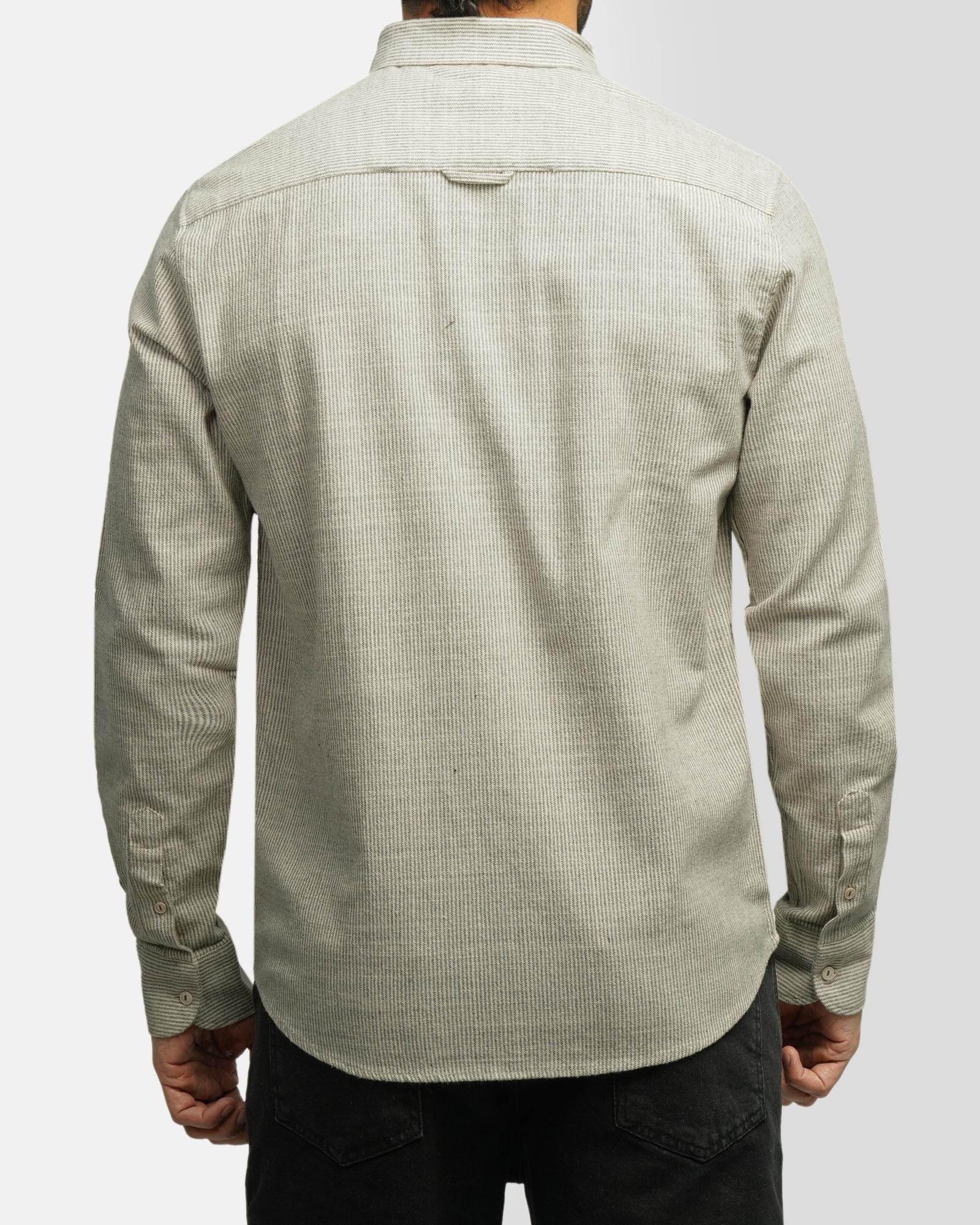 خرید و قیمت پیراهن آستین بلند راه راه مردانه طوسی 24266182