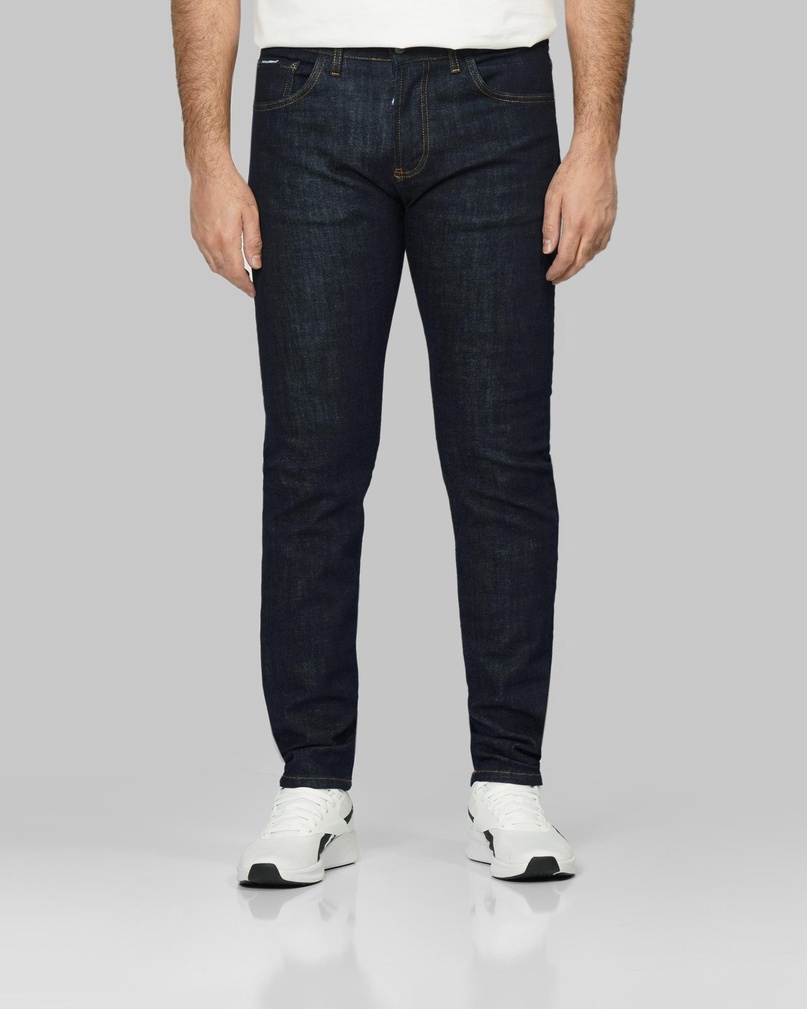 خرید و قیمت شلوار جین اسلیم ساده مردانه سرمه ای 24411463