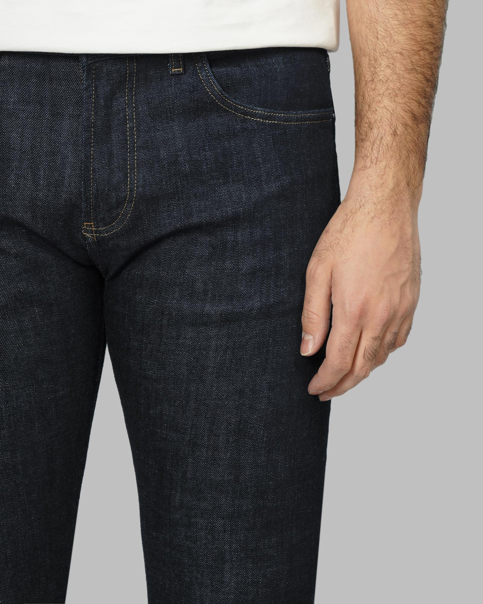 خرید و قیمت شلوار جین اسلیم ساده مردانه سرمه ای 24411463