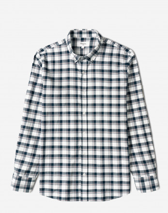 خرید و قیمت پیراهن آستین بلند چهارخانه مردانه سرمه ای 84497287