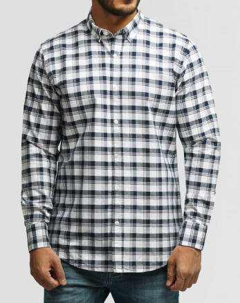 پیراهن آستین بلند چهار خانه 97287