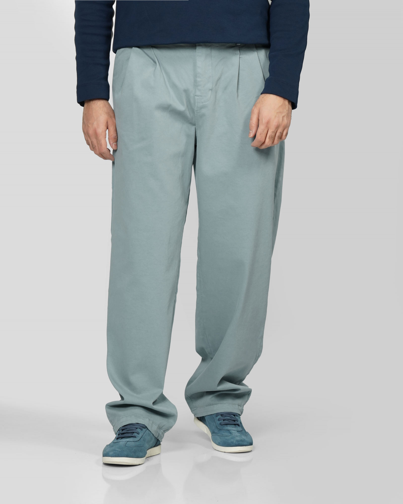 شلوار کتان رگولار مردانه آبی 24425190