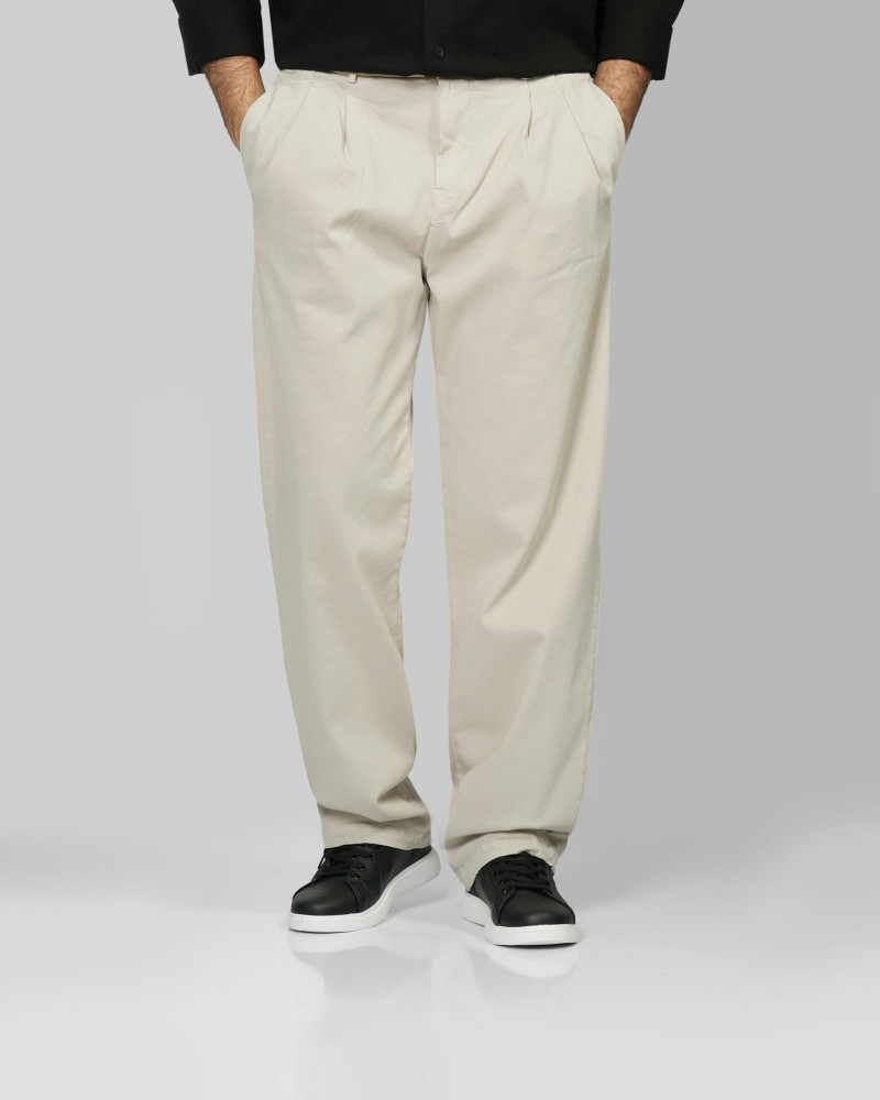 خرید و قیمت شلوار کتان رگولار مردانه کرم روشن 24425190