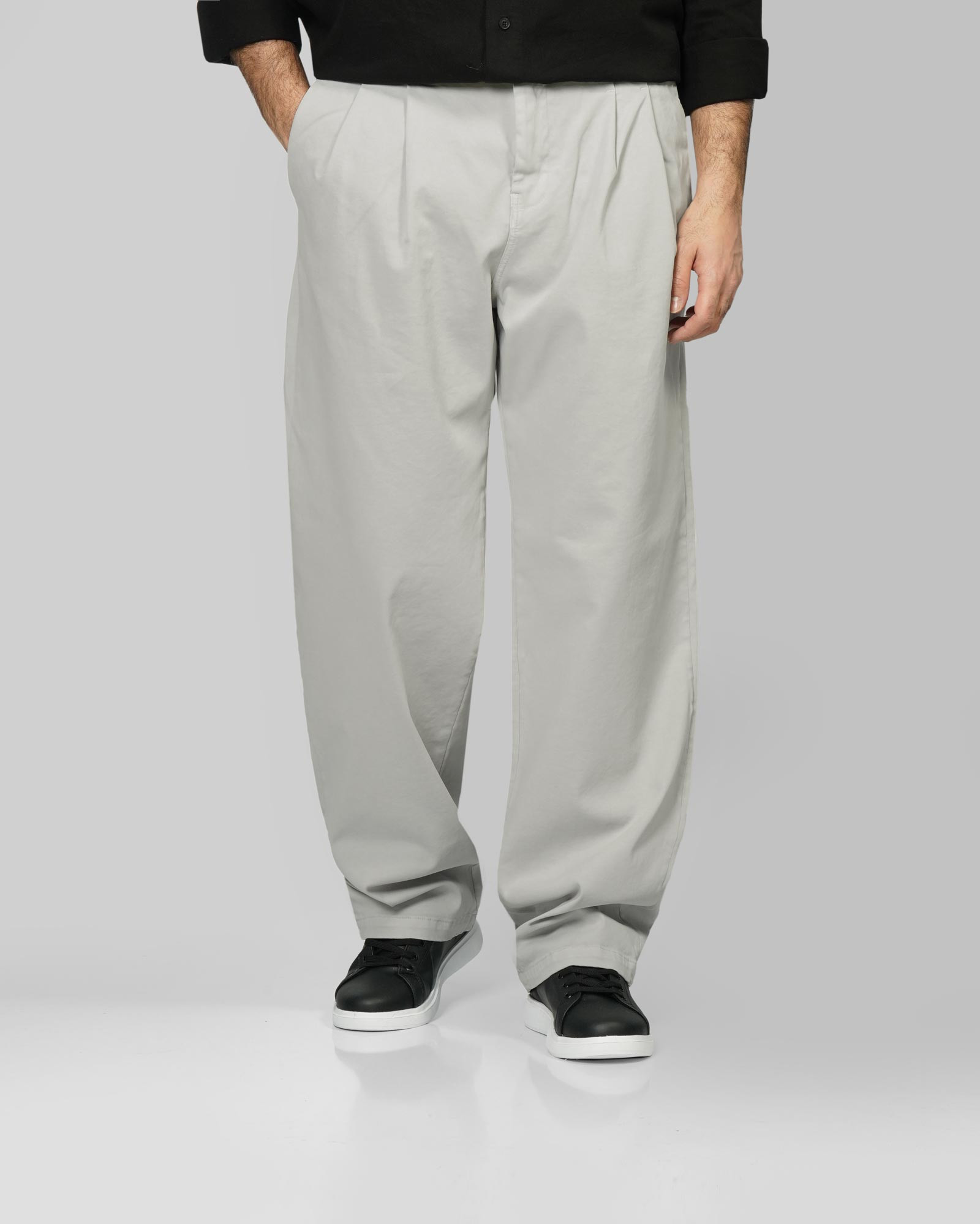 خرید و قیمت شلوار کتان رگولار مردانه طوسی 24425190