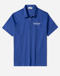 خرید و قیمت پولوشرت نیم زیپ آستین کوتاه مردانه آبی 24494334