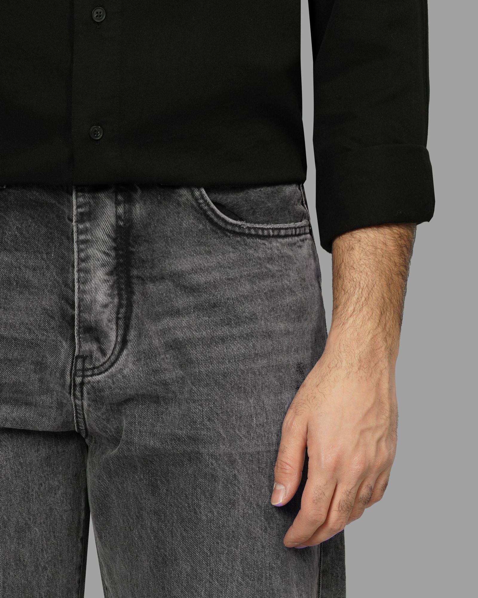 خرید و قیمت شلوار جین بگ (Caro Rigit) زاپ دار مردانه خاکستری 24424845