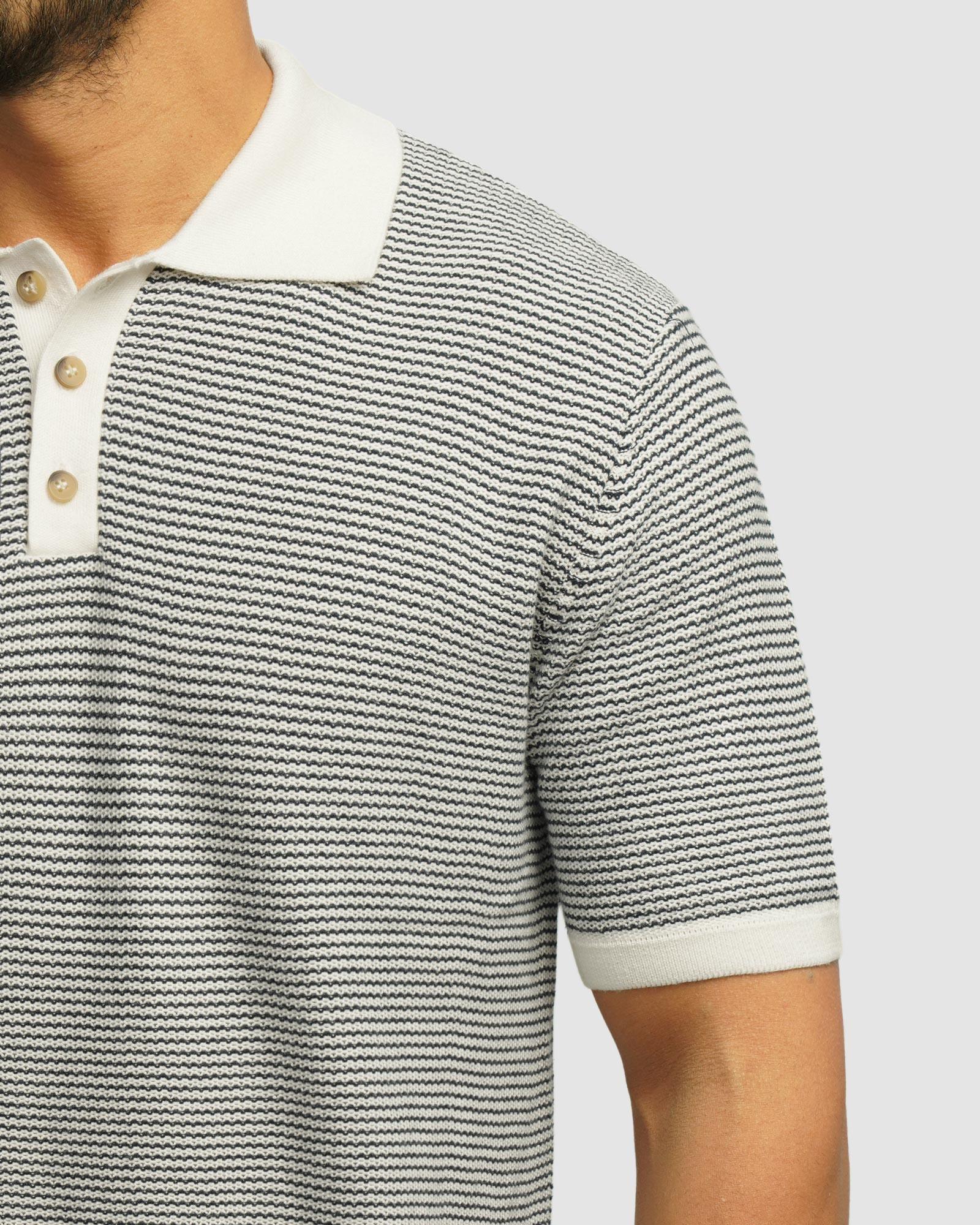 خرید و قیمت پولوشرت طرح دار آستین کوتاه مردانه سرمه ای 24394333