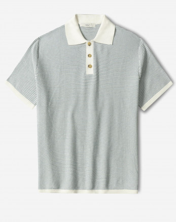 خرید و قیمت پولوشرت طرح دار آستین کوتاه مردانه آبی 24394333