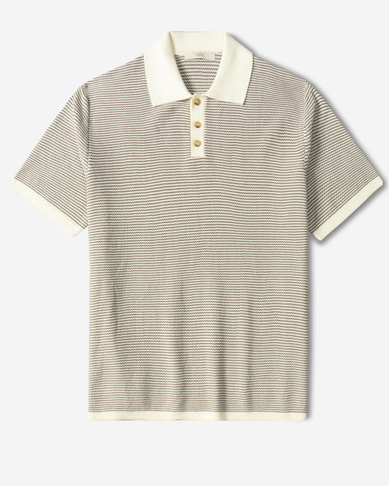 خرید و قیمت پولوشرت طرح دار آستین کوتاه مردانه کرم 24394333