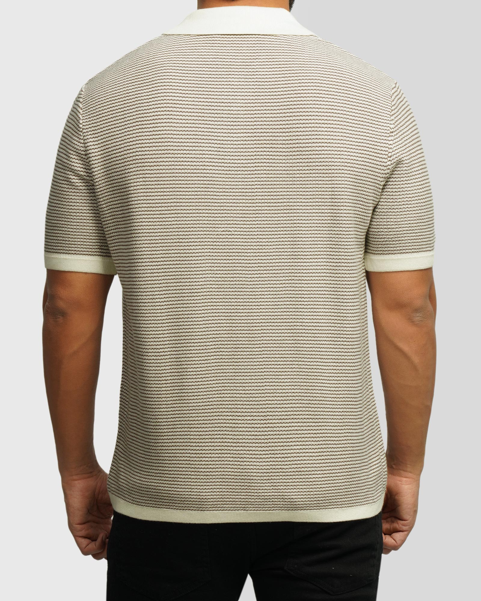 خرید و قیمت پولوشرت طرح دار آستین کوتاه مردانه کرم 24394333