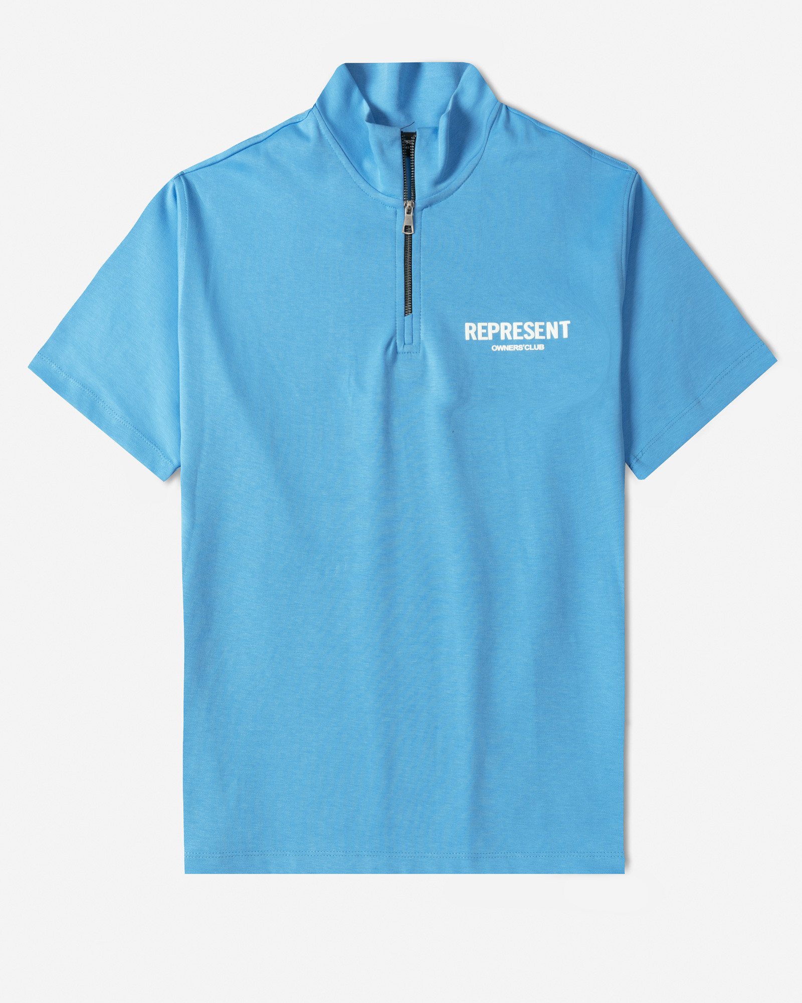 خرید و قیمت پولوشرت نیم زیپ آستین کوتاه مردانه آبی 24394332