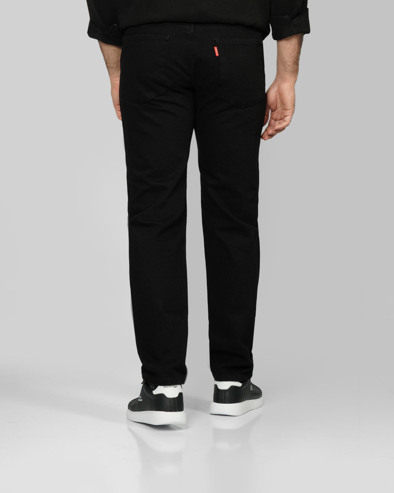 خرید و قیمت شلوار جین استریت فیت (Straight fit) ساده مردانه مشکی 24424859