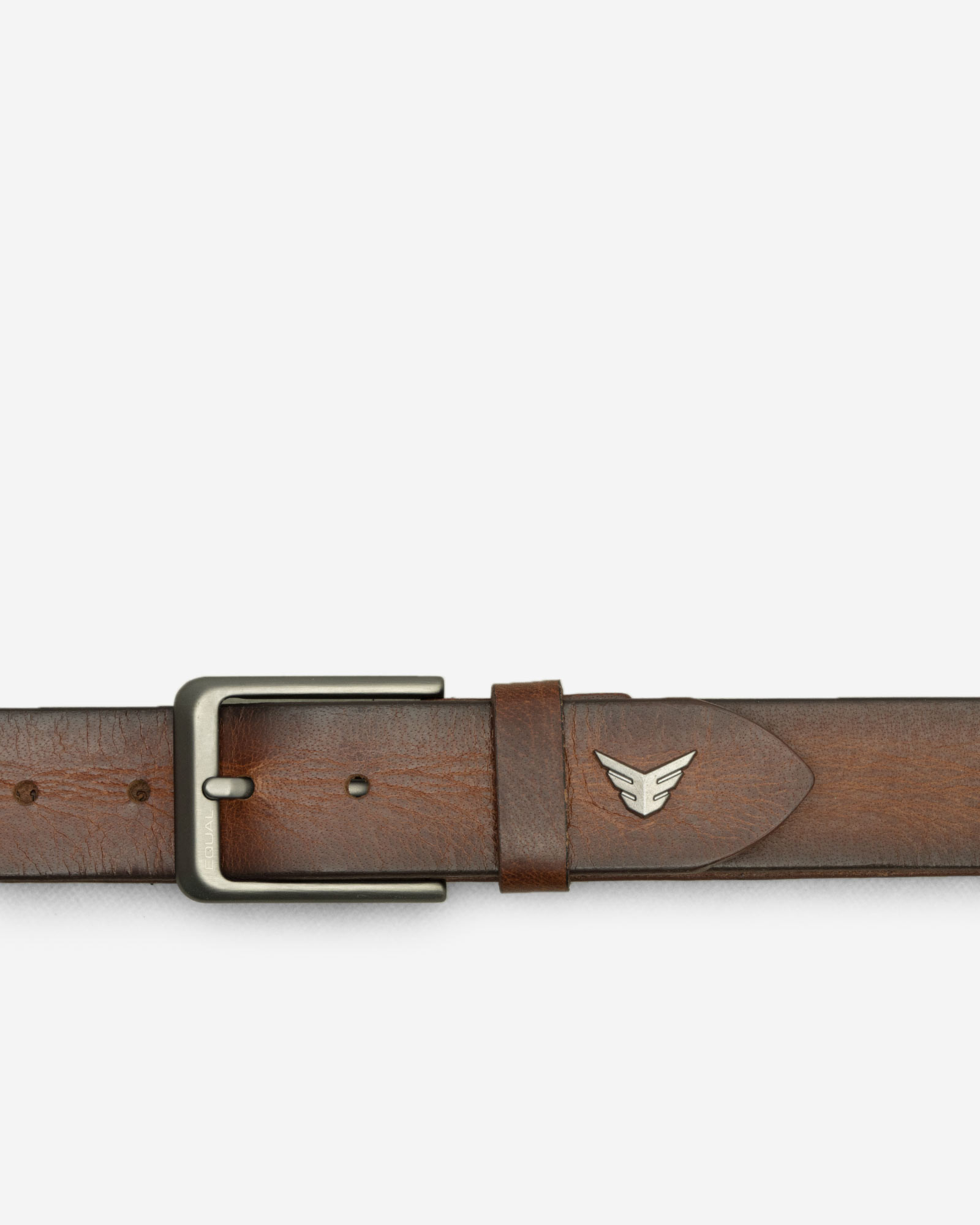 کمربند مردانه چرم طبیعی قهوه ای تیره 22437273