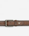 کمربند مردانه چرم طبیعی قهوه ای تیره 22437273