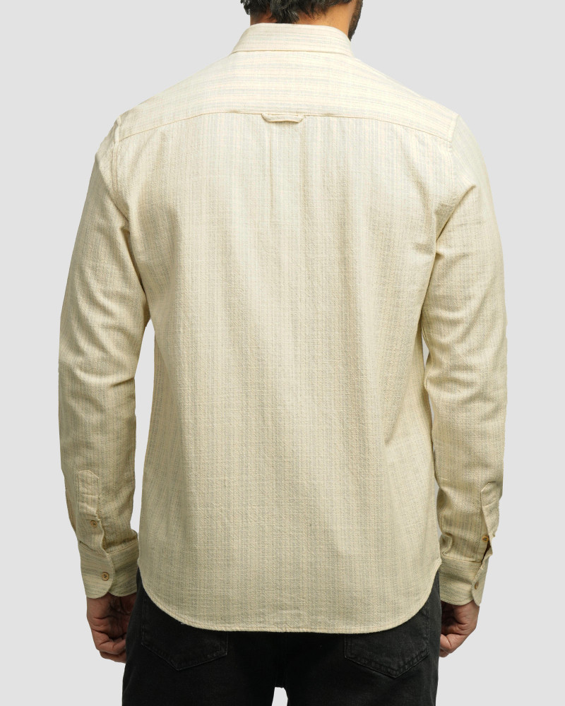 خرید و قیمت پیراهن آستین بلند راه راه مردانه آبی 24466188