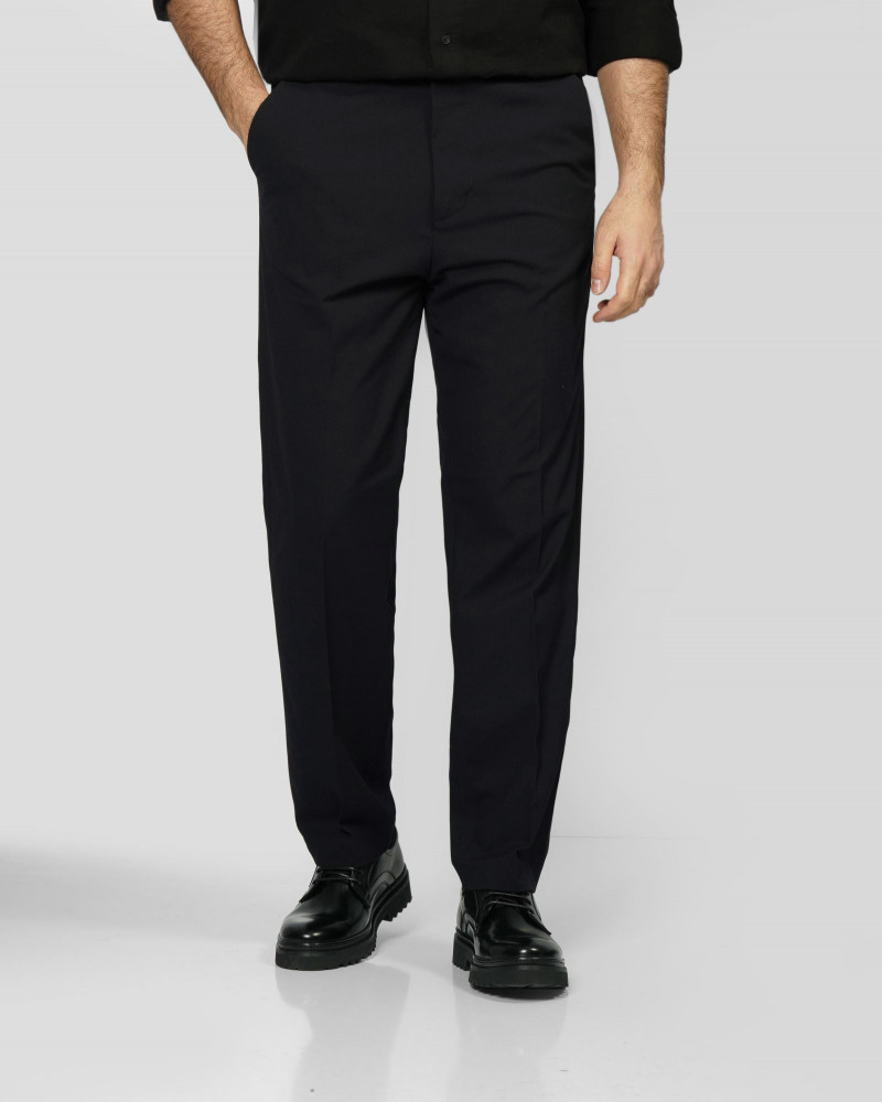 شلوار پارچه ای مردانه رگولار سرمه ای 24462130