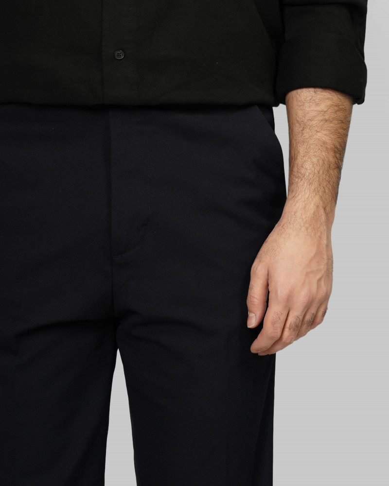 شلوار پارچه ای مردانه رگولار سرمه ای 24462130