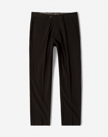 شلوار پارچه ای مردانه رگولار قهوه ای تیره 24462130