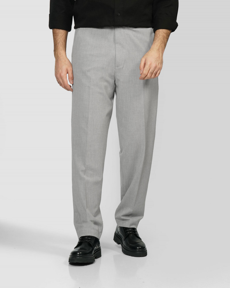 شلوار پارچه ای مردانه رگولار طوسی 24462130