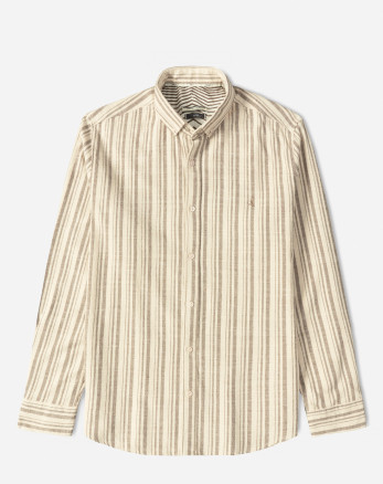 خرید و قیمت پیراهن آستین بلند راه راه مردانه کرم 24466186