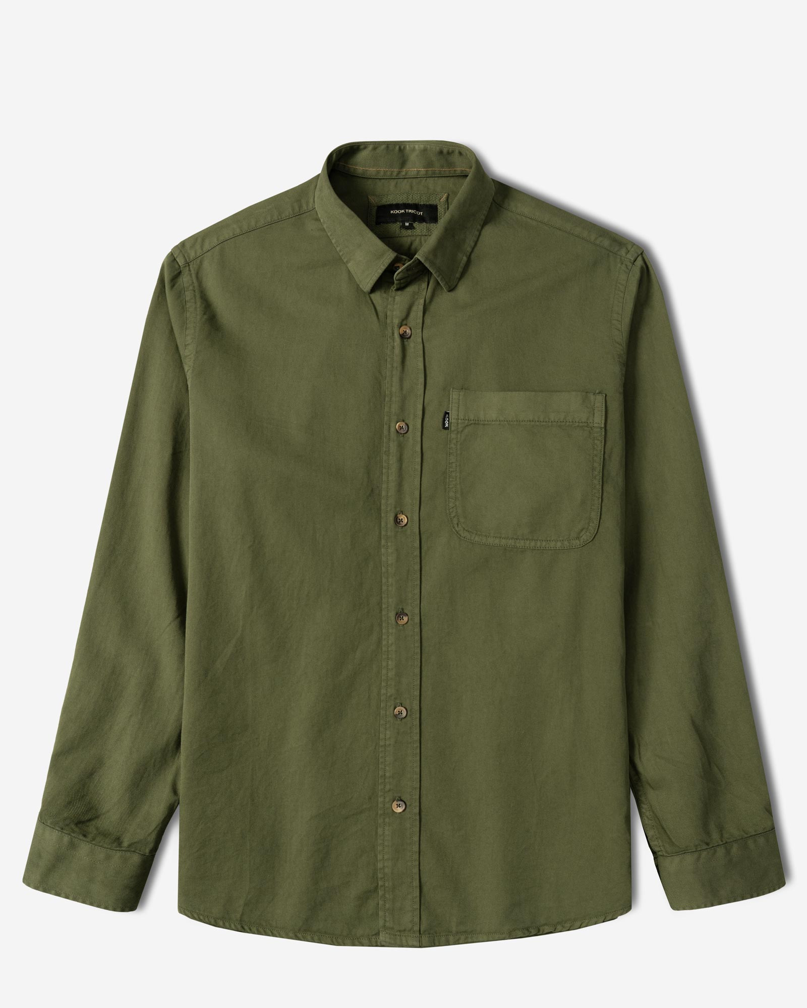 خرید و قیمت پیراهن آستین بلند ساده مردانه سبز 24421316