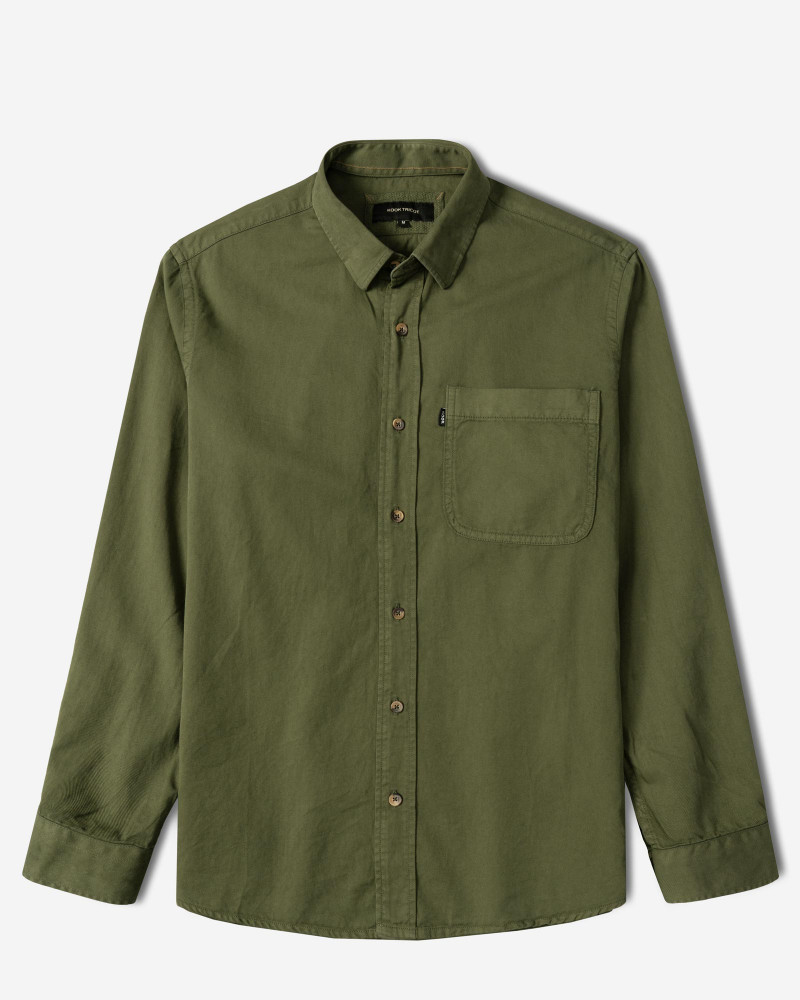 خرید و قیمت پیراهن آستین بلند ساده مردانه سبز 24421316