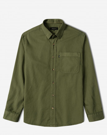 خرید و قیمت پیراهن آستین بلند ساده مردانه سبز 24421316