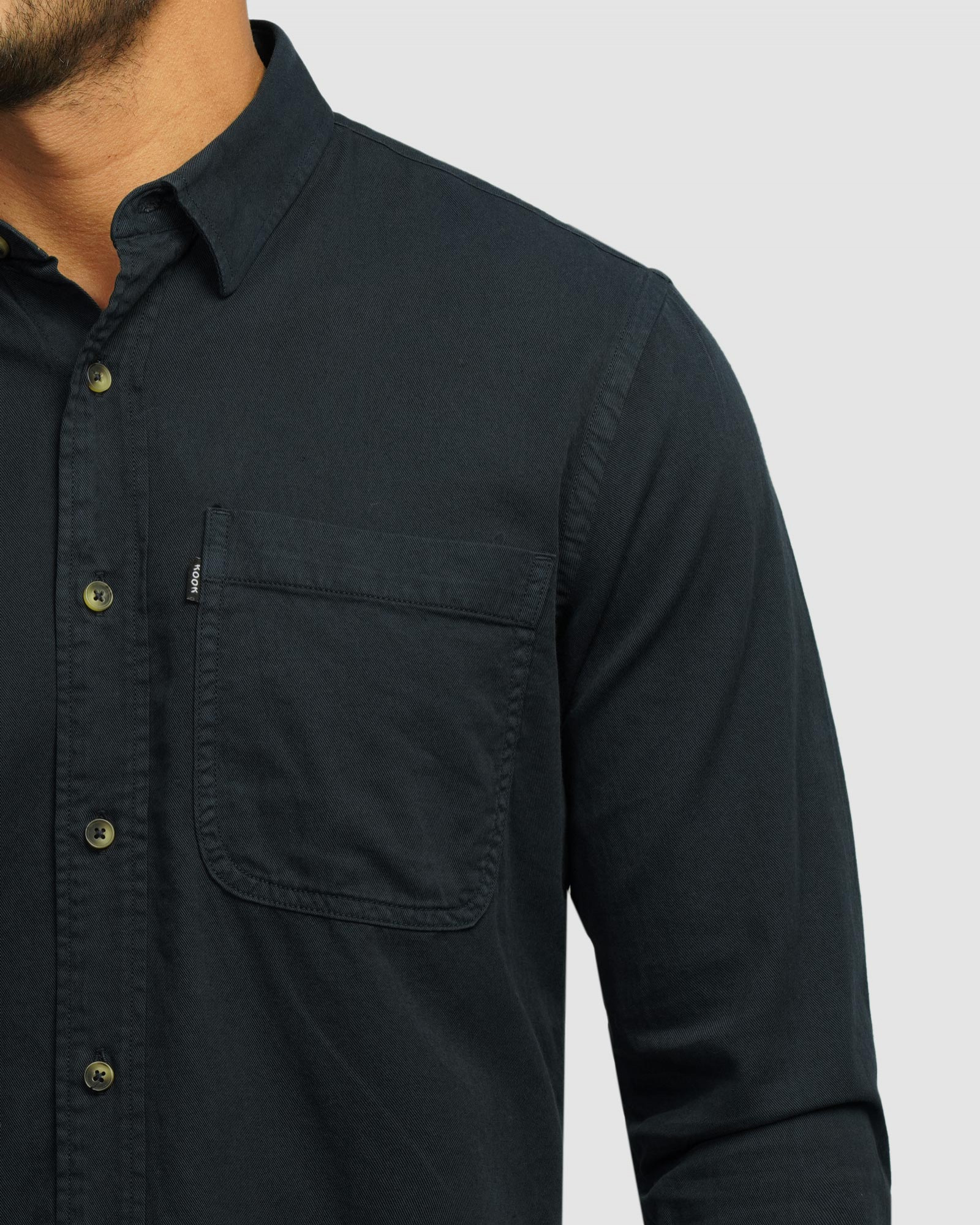 خرید و قیمت پیراهن آستین بلند ساده مردانه سرمه ای 24421316