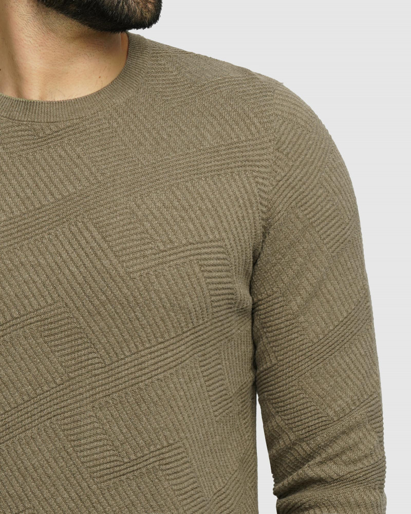 خرید و قیمت پلیور یقه گرد مردانه سبز 24458148