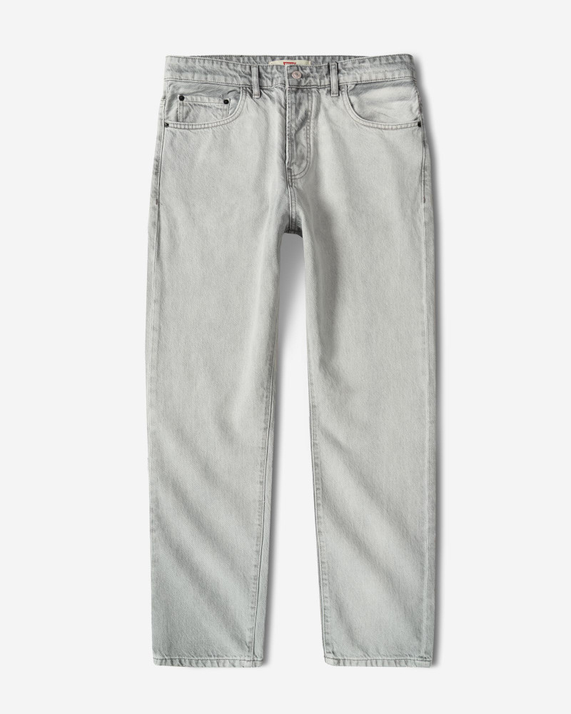 خرید و قیمت شلوار جین رگولار (Relax vintage) ساده مردانه طوسی روشن 24112239