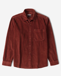 پیراهن مخمل کبریتی مردانه آجری 24452340