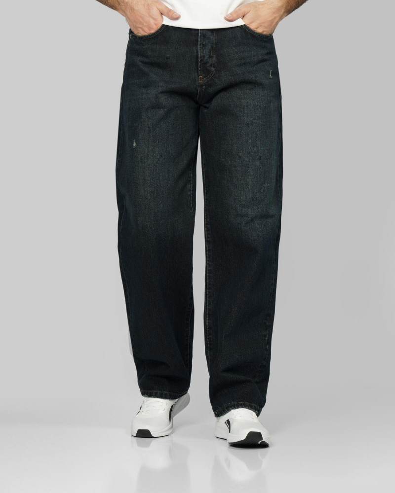 خرید و قیمت شلوار جین بگ (Caro Rigit) زاپ دار مردانه سرمه ای 24424865