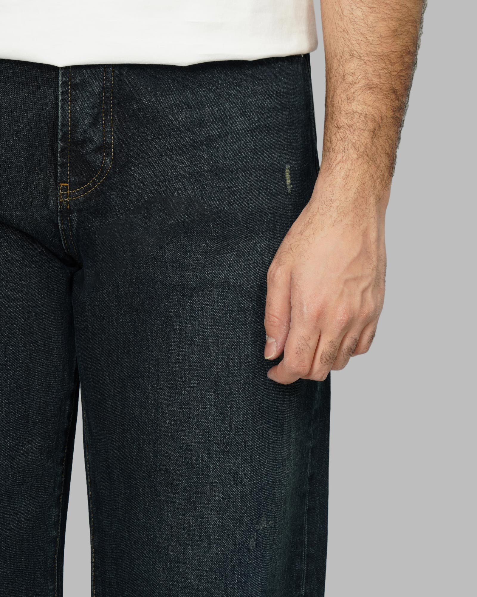 خرید و قیمت شلوار جین بگ (Caro Rigit) زاپ دار مردانه سرمه ای 24424865