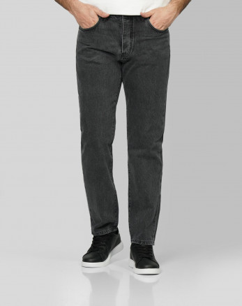 خرید و قیمت شلوار جین رگولار (Relax vintage) ساده مردانه ذغالی 24412271