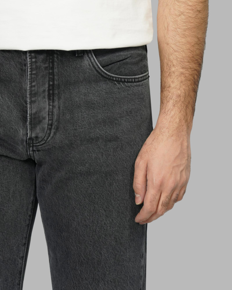 خرید و قیمت شلوار جین رگولار (Relax vintage) ساده مردانه ذغالی 24412271