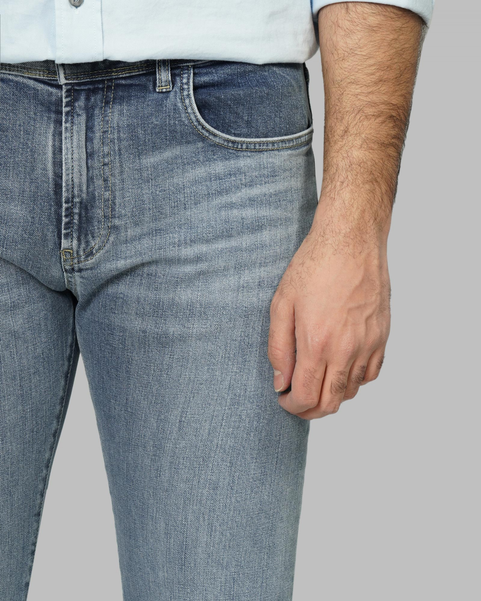 خرید و قیمت شلوار جین رگولار (Regular) ساده مردانه آبی 24412265