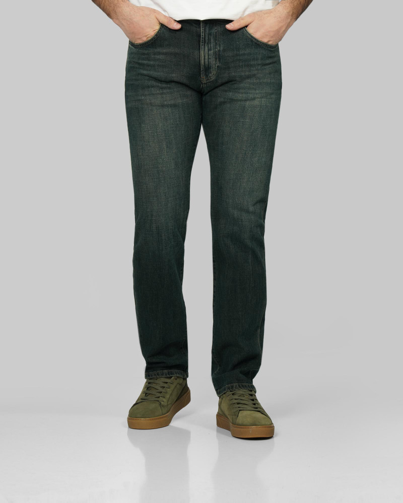 خرید و قیمت شلوار جین رگولار (Regular) ساده مردانه آبی تیره 24412275