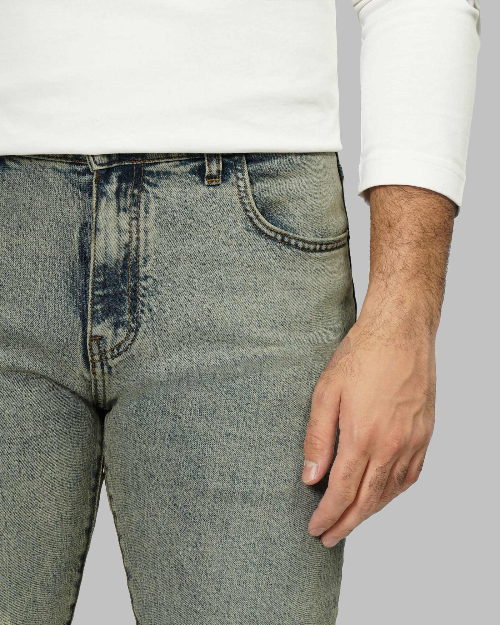 خرید و قیمت شلوار جین اسلیم ساده مردانه آبی تیره 24211442