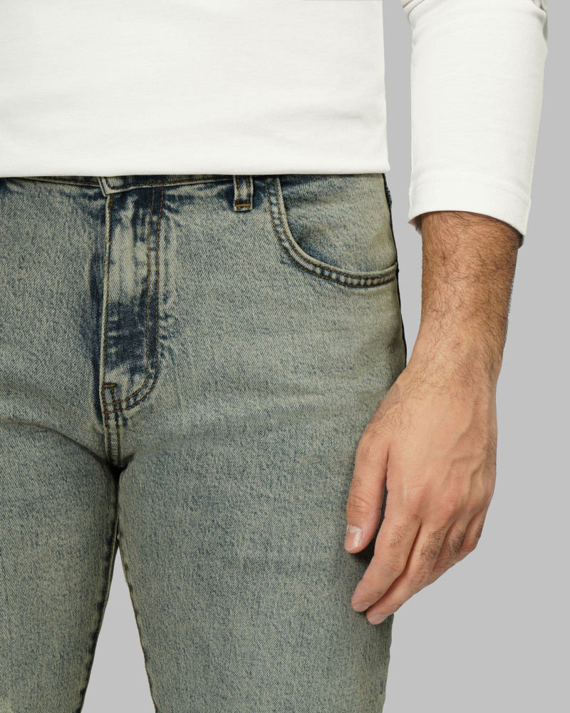 خرید و قیمت شلوار جین اسلیم ساده مردانه آبی تیره 24211442