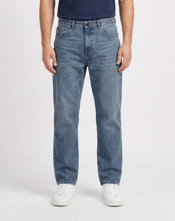 شلوار جین بگ (Baggy Fit) ساده مردانه آبی 25412283