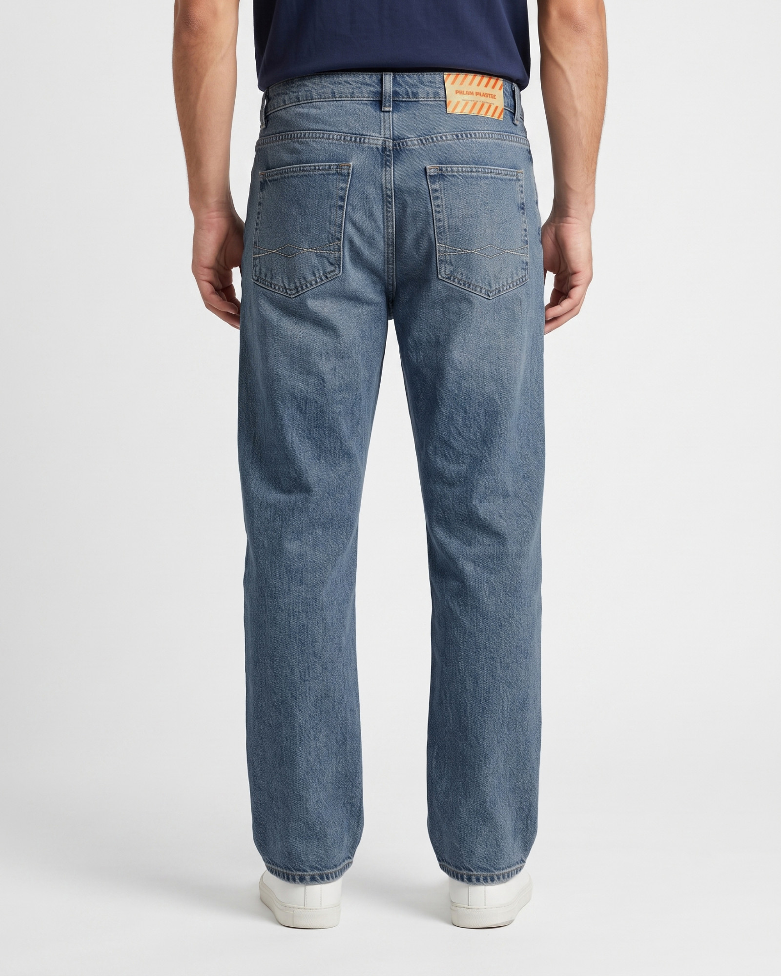 شلوار جین بگ (Baggy Fit) ساده مردانه آبی 25412283