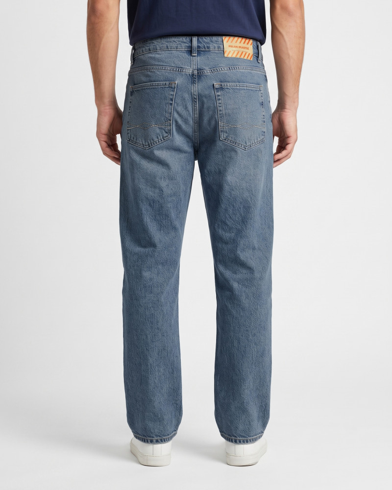 شلوار جین بگ (Baggy Fit) ساده مردانه آبی 25412283