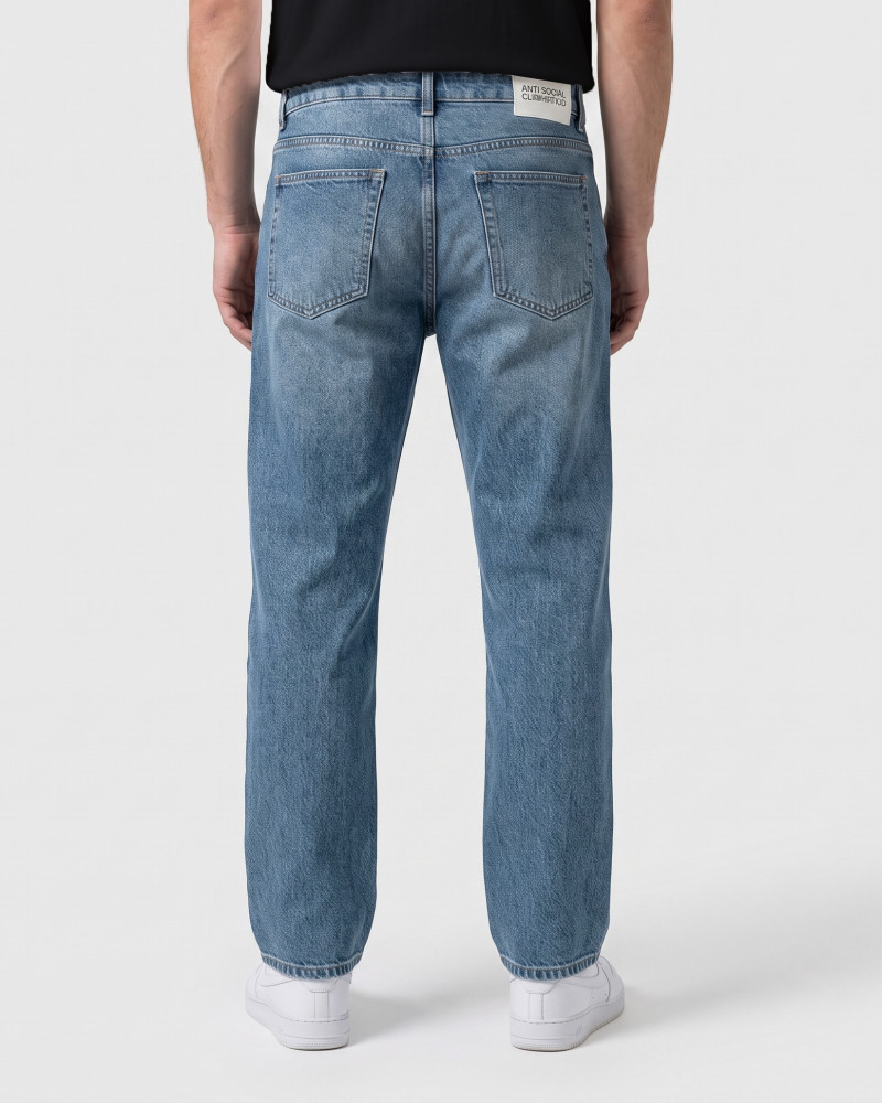 شلوار جین بگ (Baggy Fit) ساده مردانه آبی 25412284