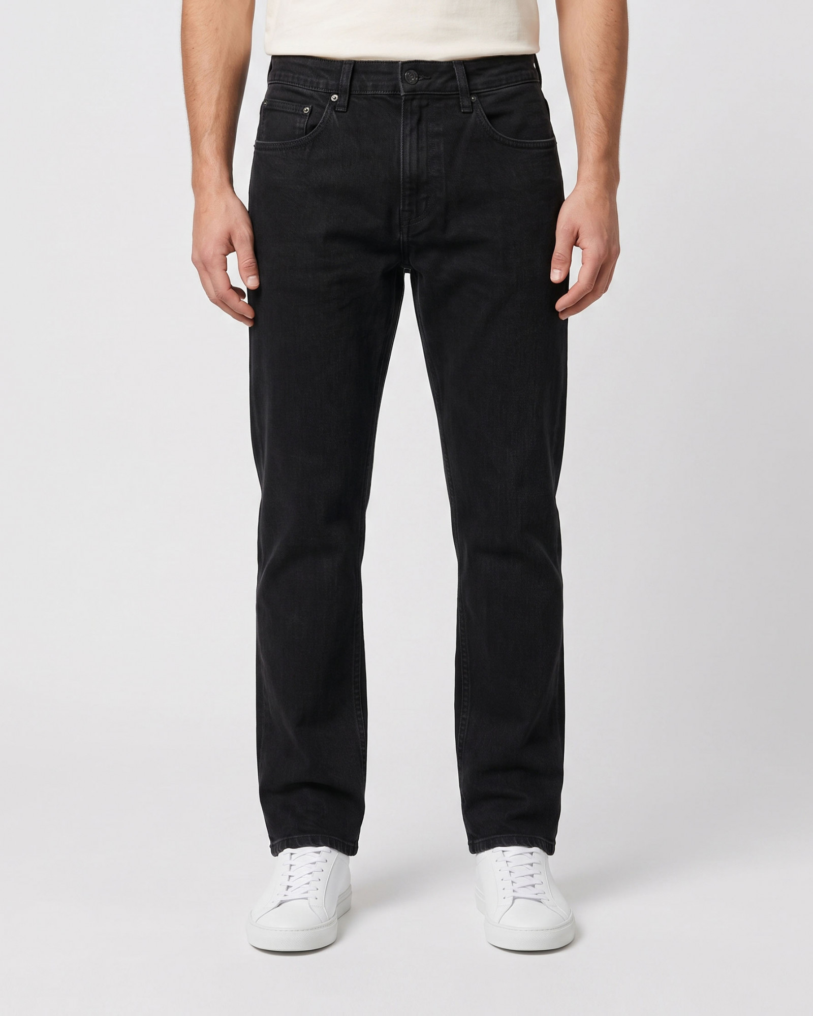 شلوار جین استریت فیت (Straight fit) ساده مردانه مشکی 25424898