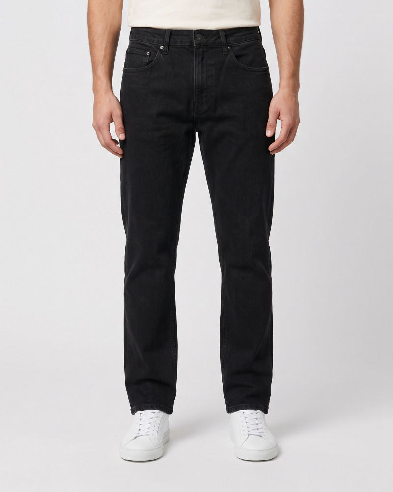 شلوار جین استریت فیت (Straight fit) ساده مردانه مشکی 25424898