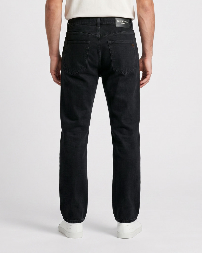 شلوار جین استریت فیت (Straight fit) ساده مردانه مشکی 25424898