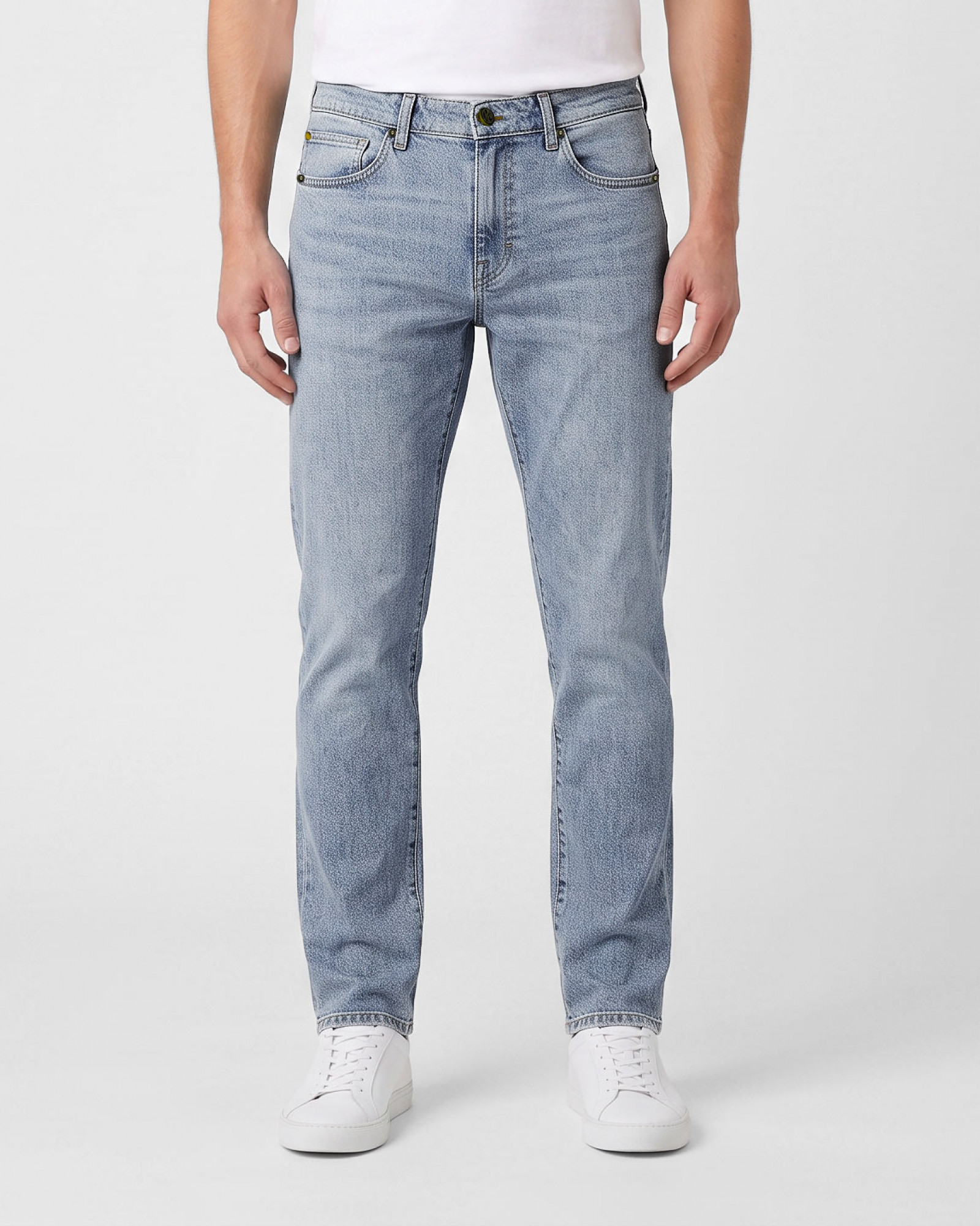 شلوار جین رگولار (Regular) ساده مردانه آبی روشن 25412301