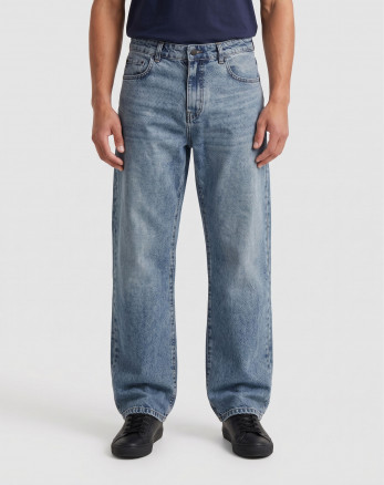 شلوار جین استریت فیت (Straight fit) ساده مردانه آبی 25424873