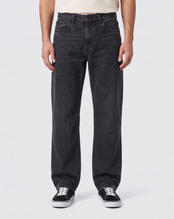 شلوار جین استریت فیت (Straight fit) ساده مردانه ذغالی 25424896