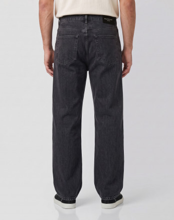 شلوار جین استریت فیت (Straight fit) ساده مردانه ذغالی 25424896